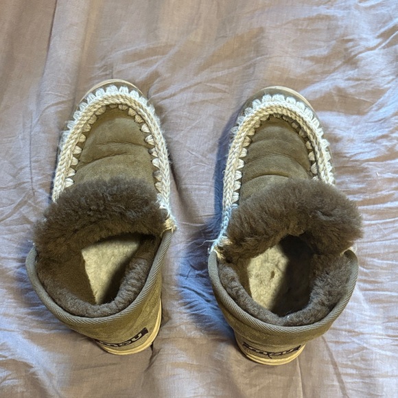 Mou Olive Fur-Lined Boots - Picture 5 of 5